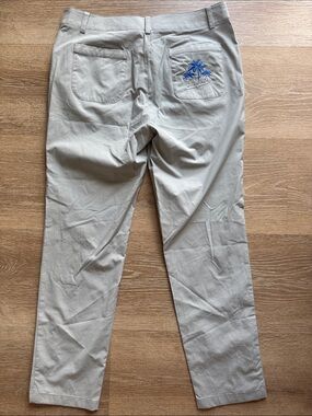 Bogner • Luxury Resort Pants Palm Tree Embroidered Coastal Golf Size 38 Medium